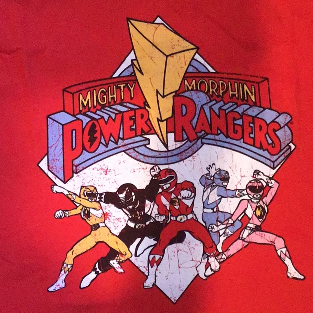Red Power Rangers T-shirt